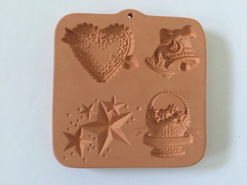 Vintage ~ Cotton Press Terra Cotta Cookie / Art Molds ~ Lot of 2 ~ New - Picture 3 of 10