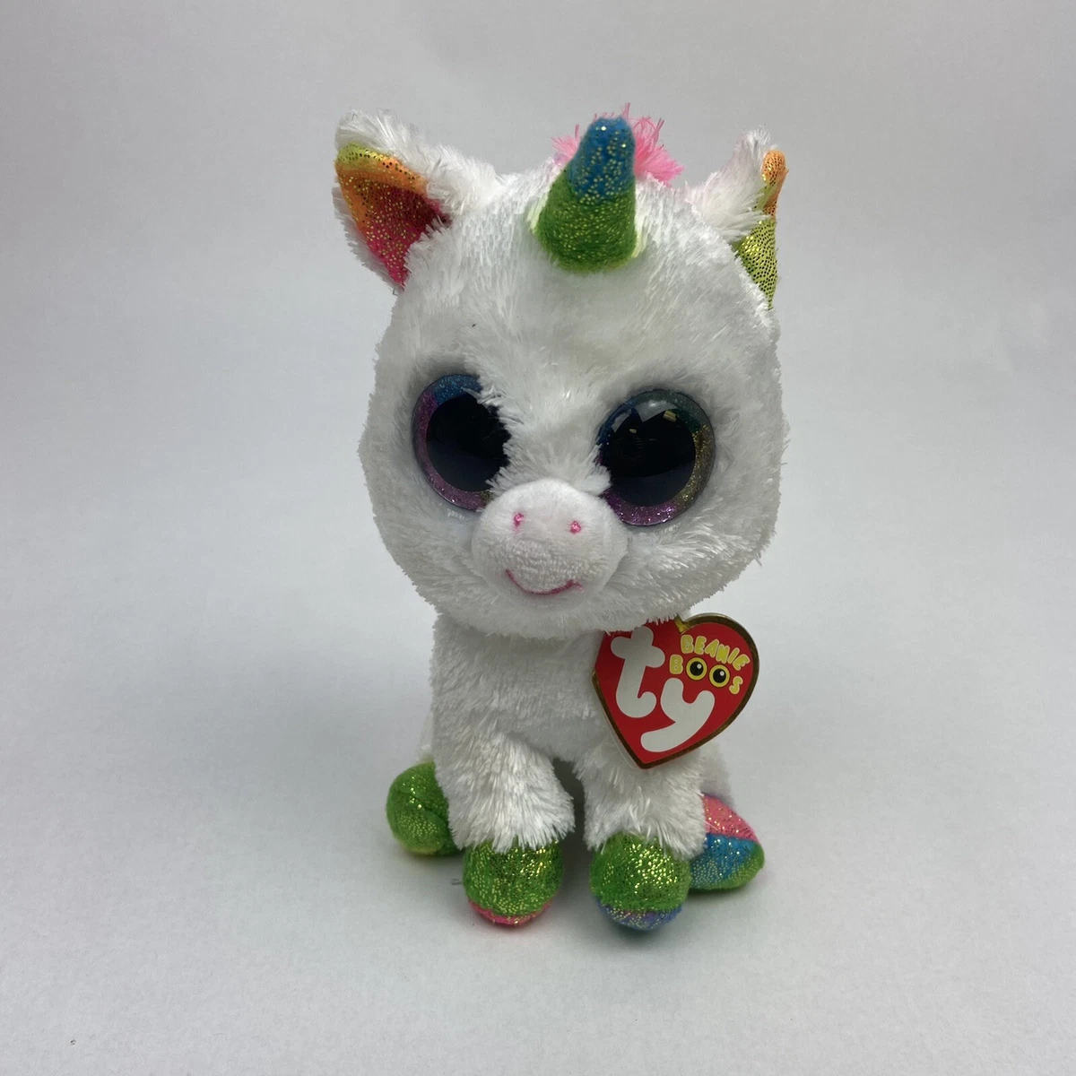 TY Beanie Boos -Wishful Unicorn (Glitter Eyes) Small 6 Plush