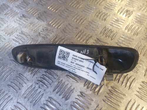 JEEP GRAND CHEROKEE 01-05 DOOR HANDLE EXTERIOR FRONT PASSENGER SIDE IN BLACK - Picture 3 of 4