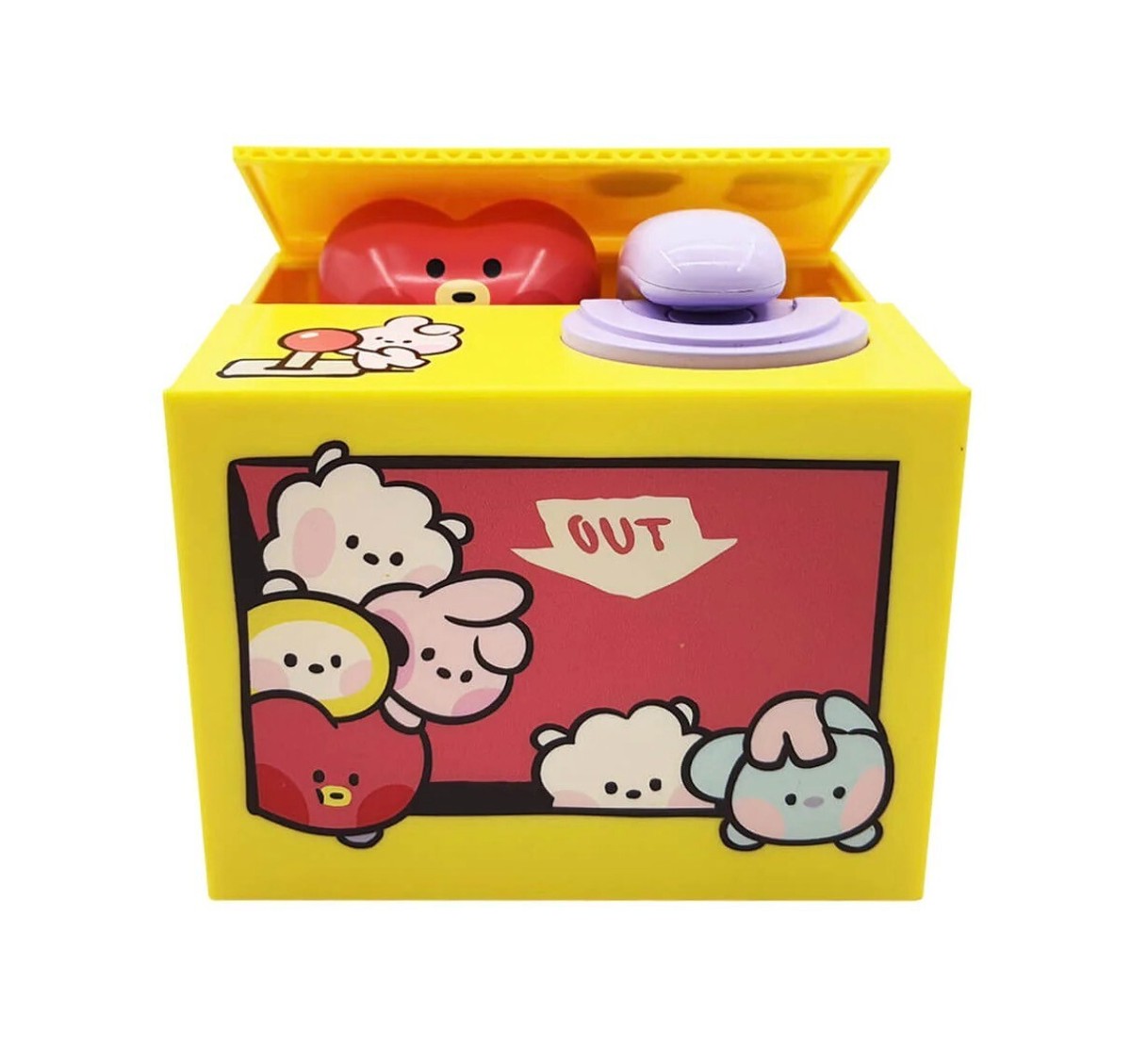 BTS BT21 TATA MININI COIN BANK Piggy Bank Kids Gift with Box | eBay