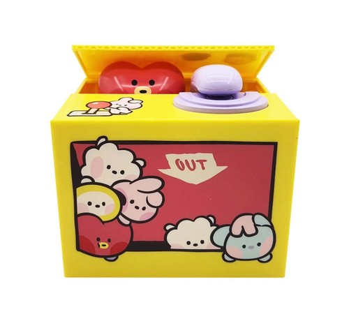 BTS BT21 TATA MININI COIN BANK Salvadanaio Bambini Regalo con Scatola - Foto 1 di 3