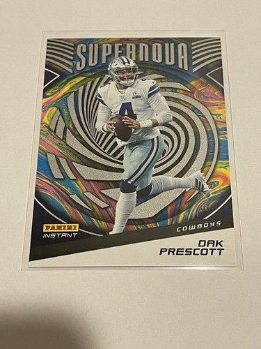 DAK PRESCOTT - 2021 Panini Instant #S7 NFL FOOTBALL SUPERNOVA - COWBOYS 1/3357 - Picture 2 of 5