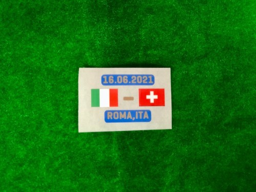 OFFICIAL PLAYER ISSUE ITALY VS SWITZERLAND 16.06.21 EURO 2020 MATCH DETAILS  - Picture 1 of 6