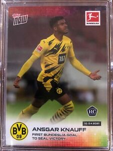 Topps Now Bundesliga 2020-21 #164 Ansgar Knauff Borussia Dortmund RC Rookie Card