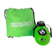 KIDDYPLUGS Fußball Stadion Kinder Gehörschutz - GRÜN inkl. Baggy
