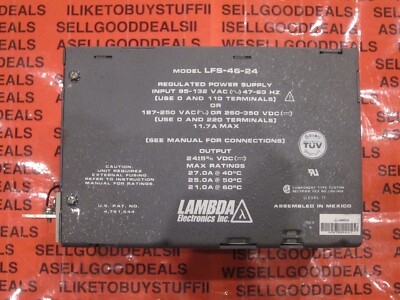DC Power Supplies - Lambda Regulated Power Supply