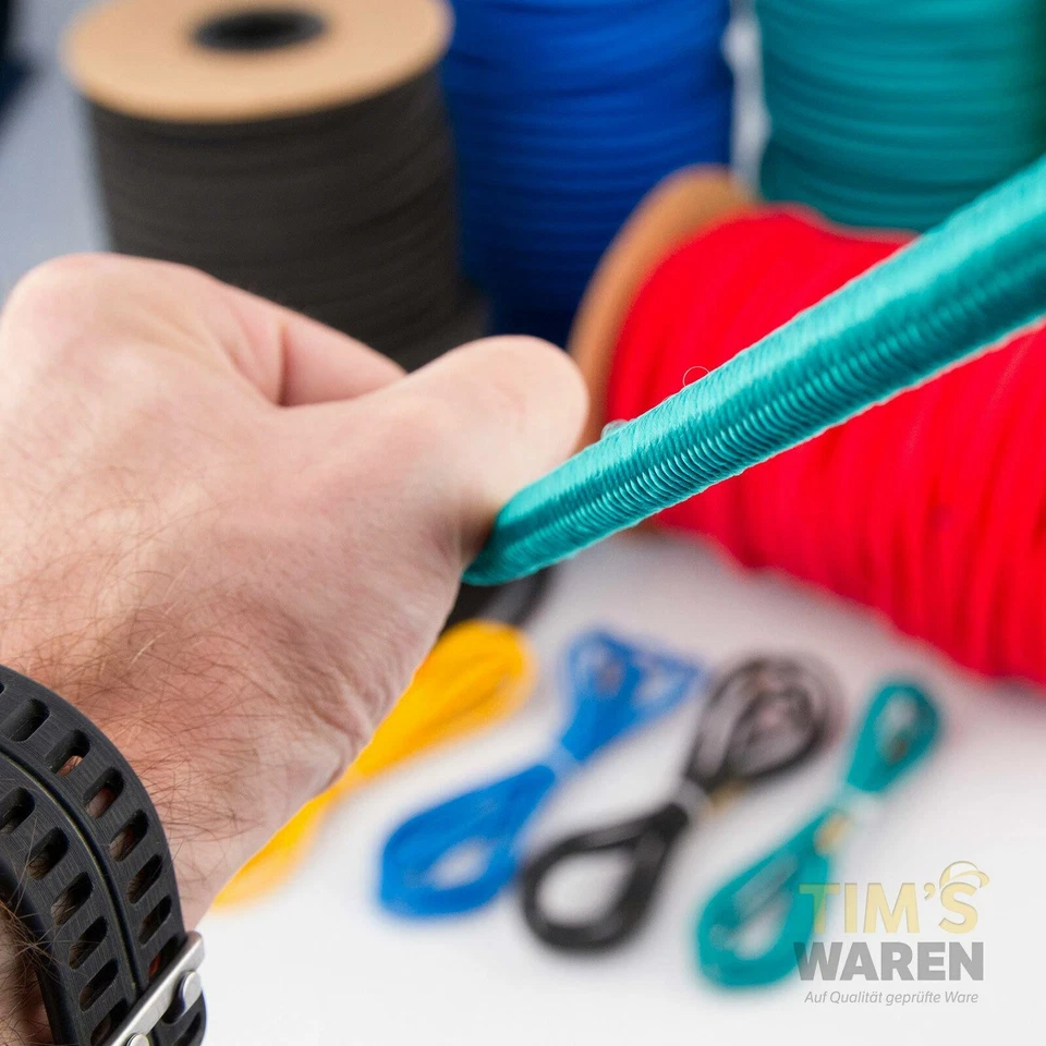 EXPANDERSEIL 4mm bis 12mm Gummiseil Gummileine Planenseil Gummischnur Spannseil - Bild 2 von 4