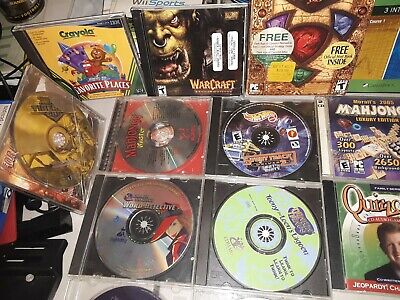 LOT OF 39 rare PC CD-ROM Video games world of warcraft,everquest+++MORE  ☆162F