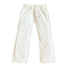 Polo Ralph Lauren Mens Hudson White Classic Fit Straight Leg Jeans Size 36/32