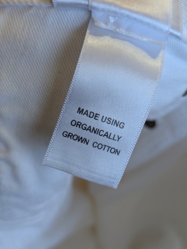 Agolde Jeans Women 30 Fits 31x25 White 90's Crop Fray Button Fly High Waist - Picture 13 of 17