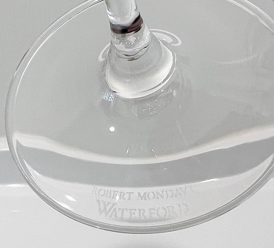 Signed WATERFORD Crystal ROBERT MONDAVI 9 3/4" WINE GLASS eBay