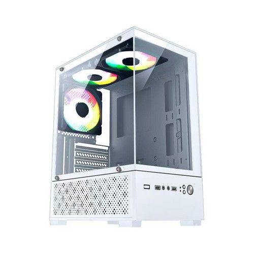 270 Grad transparentes Computer gehäuse PC-Turm für M-ATX/ITX-Motherboard - Photo 10/12