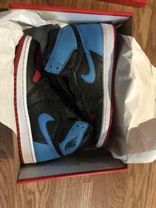 air jordan 1 retro high og powder blue gym red
