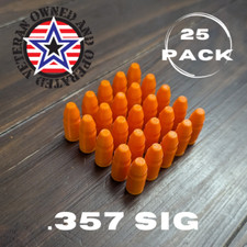 .357 SIG Dummy Rounds, Snap Caps -- For Training **Made in USA (25 pack)