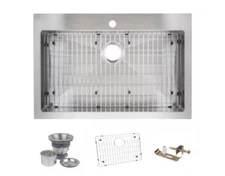 NEW Miseno MNO3322SRTM #C120 33" Top-Mount-Undermount Single Basin Stainless Ste