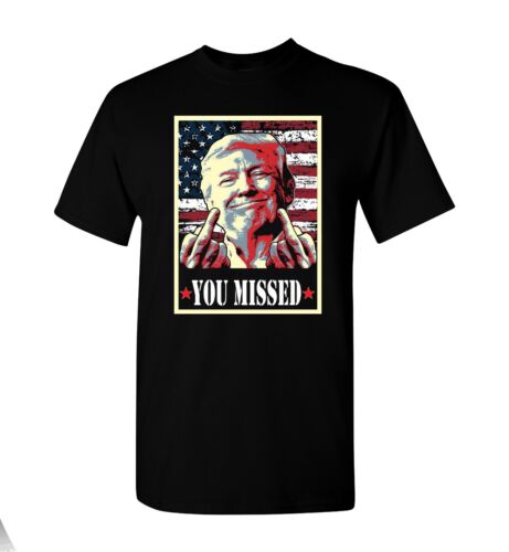 Camiseta unisex Trump You Missed Funny Trump 2024 President Shooting - Imagen 6 de 8