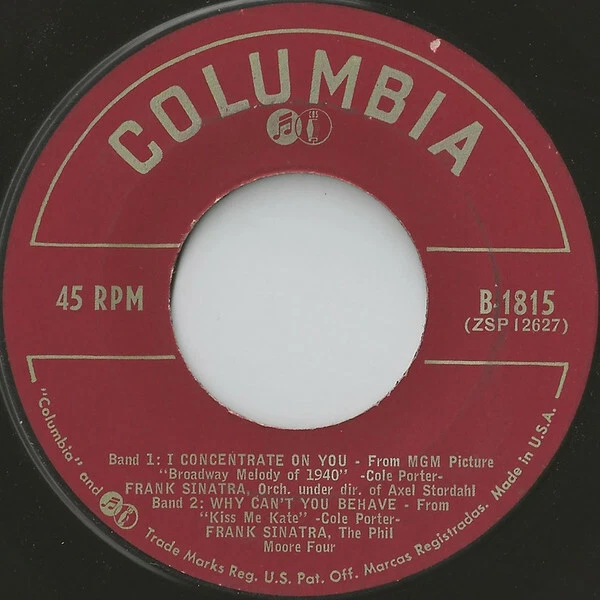 Frank Sinatra - Sinatra Sings Cole Porter (7" 45 RPM, EP) Foto 4 de 4