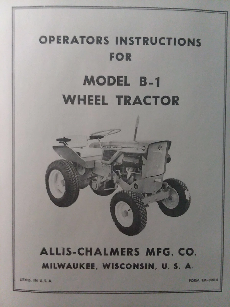 Allis Chalmers Garden Tractor Pulling Parts Fasci Garden
