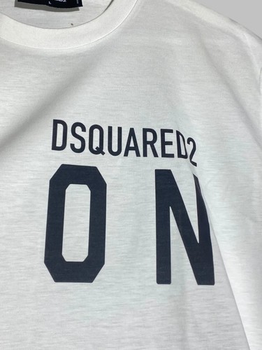 $489 Designer DSQUARED2 Men's Large D&G Logo ICON Print Tee T-shirt L - Picture 10 of 15