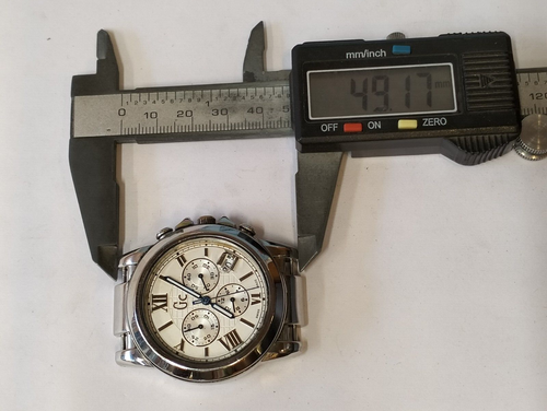 GC CHRONOGRAPH QUARTZ X41003G1 SWISS MEN'S NOT WORKING, SPARE PARTS PURPOSE VTG. - Picture 12 of 13
