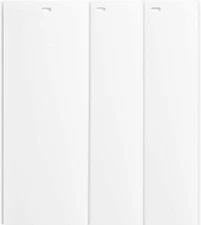 82.5" White Vertical Blinds Slats Sliding Door Window (3 Pack)