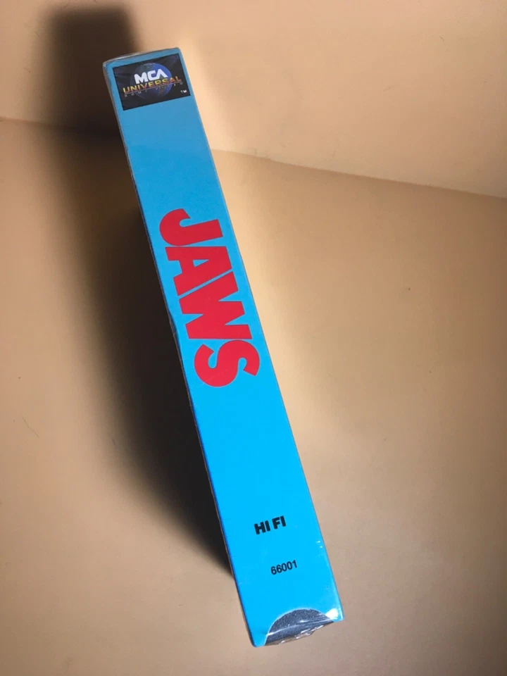 JAWS (VHS, 1991) Factory Sealed VCR Tape - Watermarks - Near Mint - Image 3 of 4