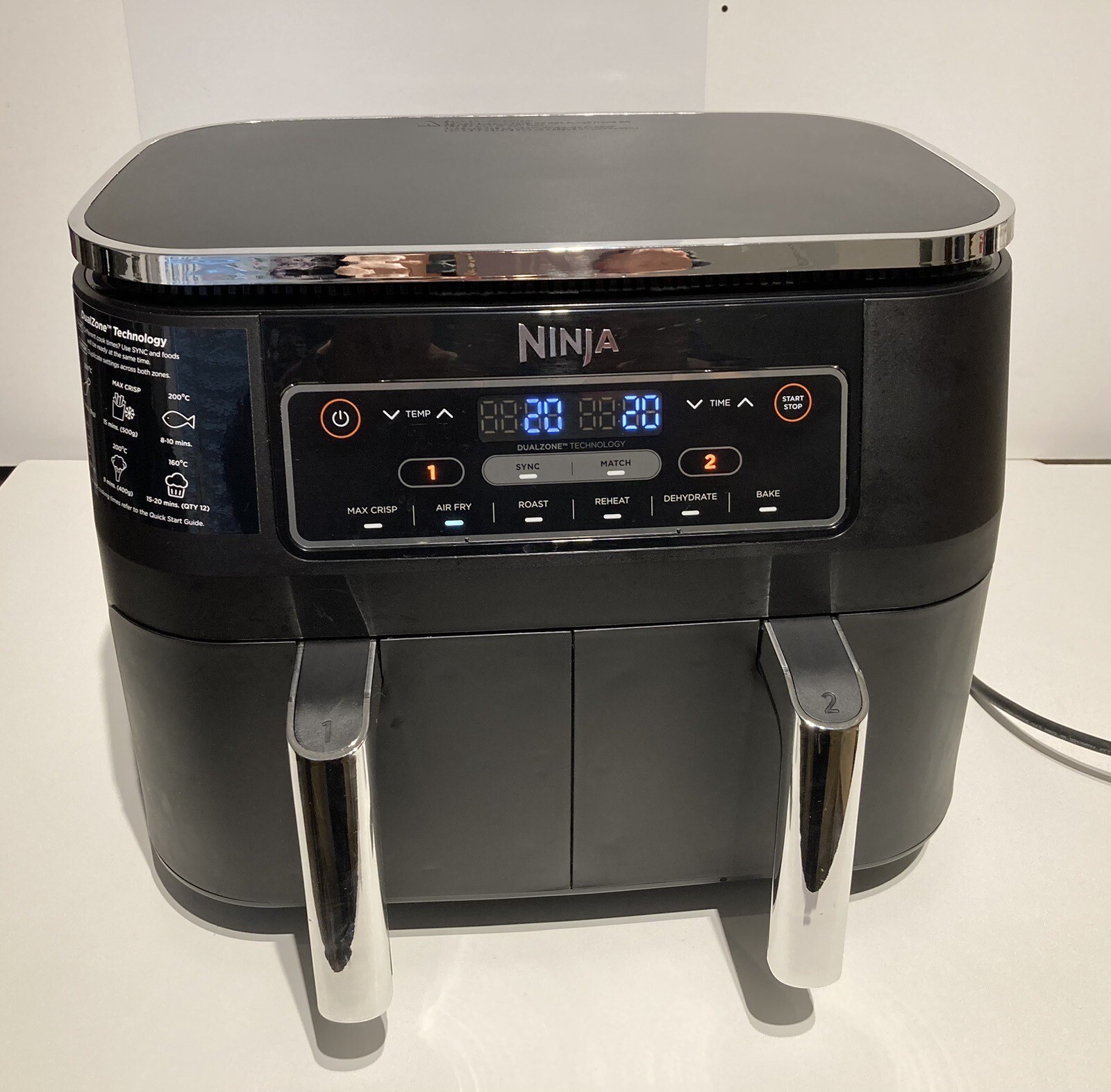 ninja-foodi-7-6l-dual-zone-air-fryer-grey-af300uk-missing-crispers