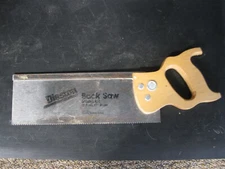 Disston Back Saw K-1 Handsaw 12 point 4"x17” VTG NOS Carpenter USA Miter Saw