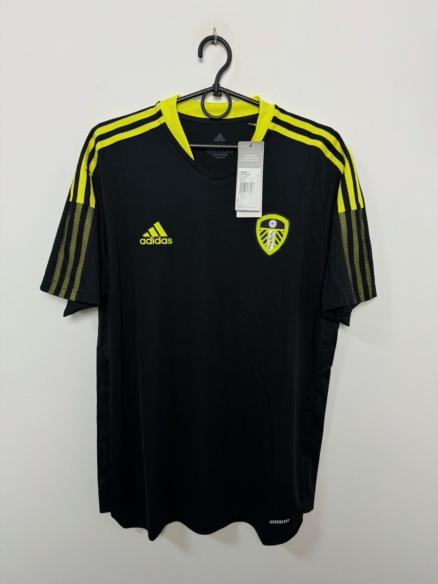 Leeds United adidas ジャージ XL LEEDS UNITED JERSEY TRAINING FOOTBALL SOCCER SHIRT BLACK