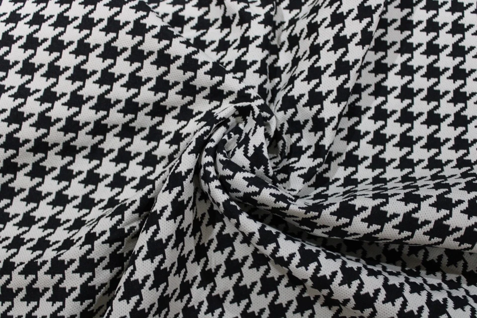 Fabric: Black and White Herringbone Upholstery Fabric .Very Nice Hand - Image 3 of 3