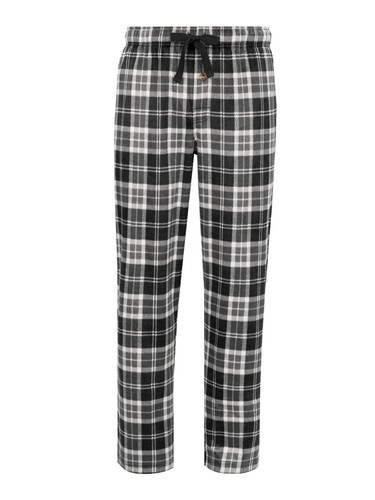 New Men's Fruit of the Loom Microsueded Fleece Sleep Lounge Pants Size L Black - 第 2/7 張圖片
