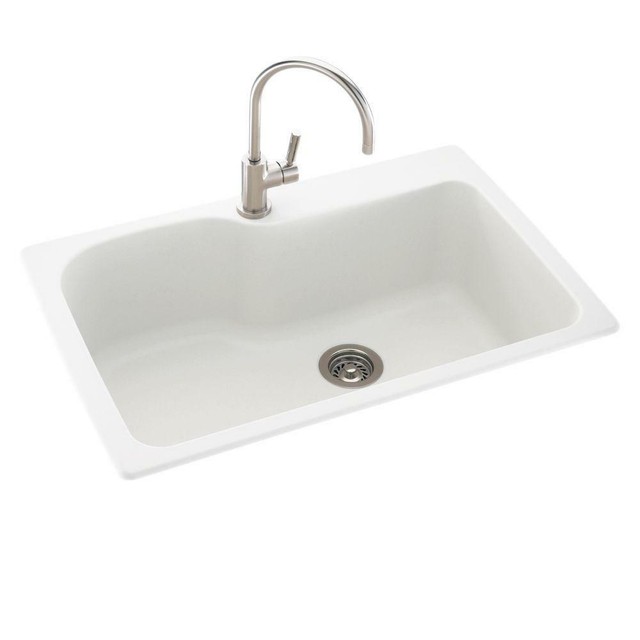 Corian 901 Natural Pearl Undermount Kitchen Single Sink Solid