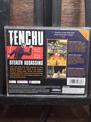 Tenchu: Stealth Assassins (Sony PlayStation 1, 1998) Greatest Hits - Imagen 3 de 3