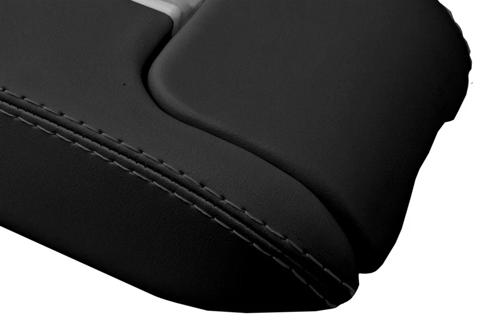 Se adapta a Jaguar XK XK8 XKR 1997-2006 PVC cuero consola tapa reposabrazos cubierta negro Foto 4 de 4