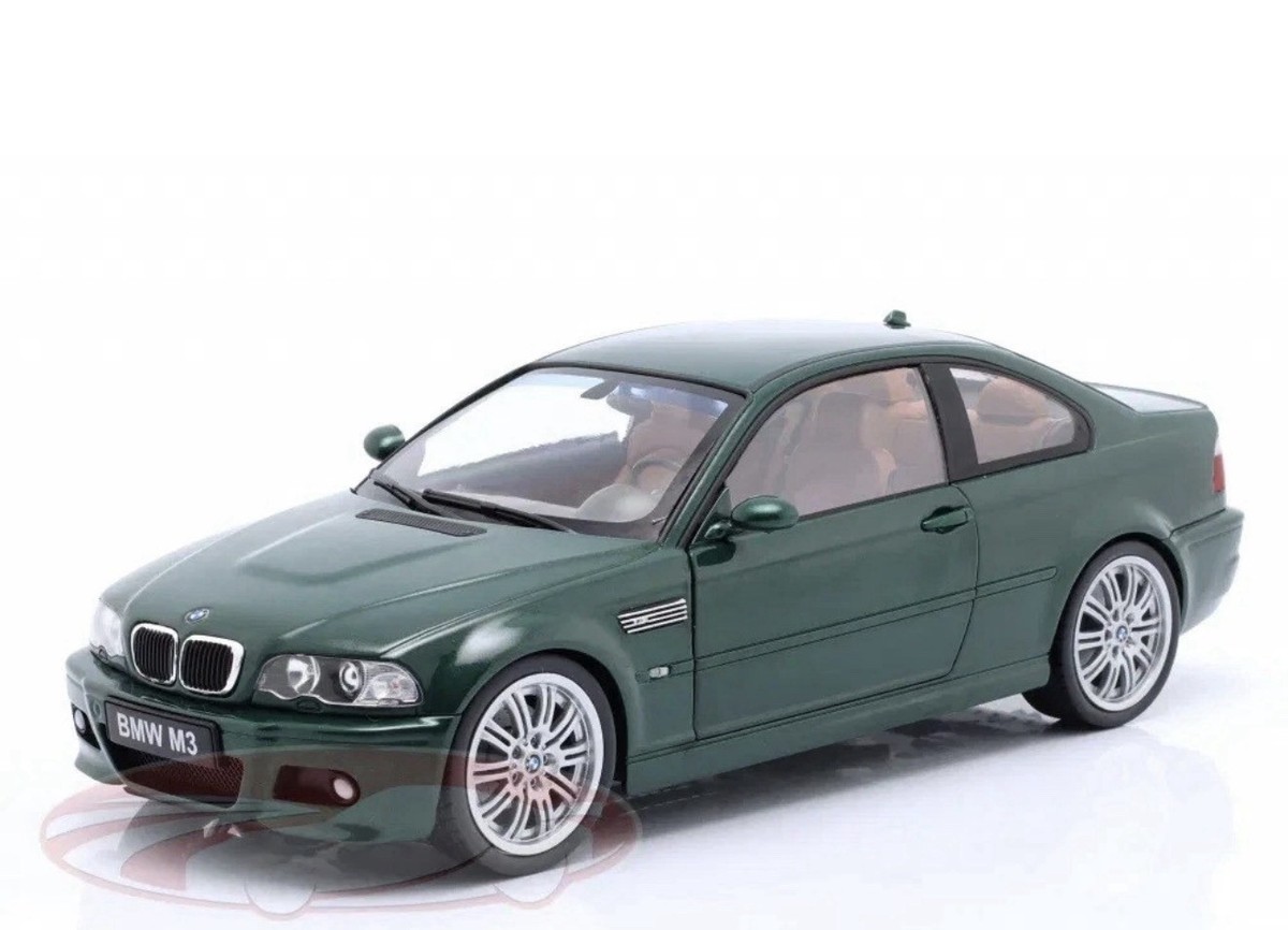 BMW M3 (E46) Coupe year 2000 Oxford green 1:18 Solido Free