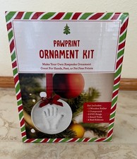 New in Box-Pet Paw Print Clay Ornament Kit -Dog or Cat Keepsake Holiday Cheer