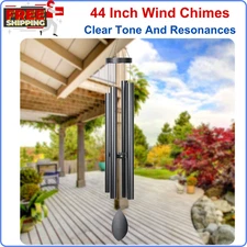 Large Wind Chimes Outside Deep Tone 44" Memorial Wind Chimes Outdoor with 4 Tube