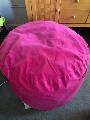 Bean Red Large Foam For Kids & Adults - Machine Washable Sofa.
