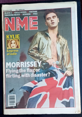 NME New Musical Express August 1992 Morrissey Kylie Minogue MINT!