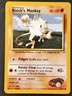 Brock's Mankey 068/132 Vintage Gym Heroes Regular, WOTC Pokemon 2000 •LP