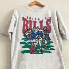 Buffalo Bills Football NFL Graphic Ash Color Unisex T shirt Men Women WA3952