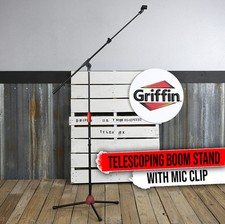 GRIFFIN Microphone Stand - Telescopic Mic Boo...