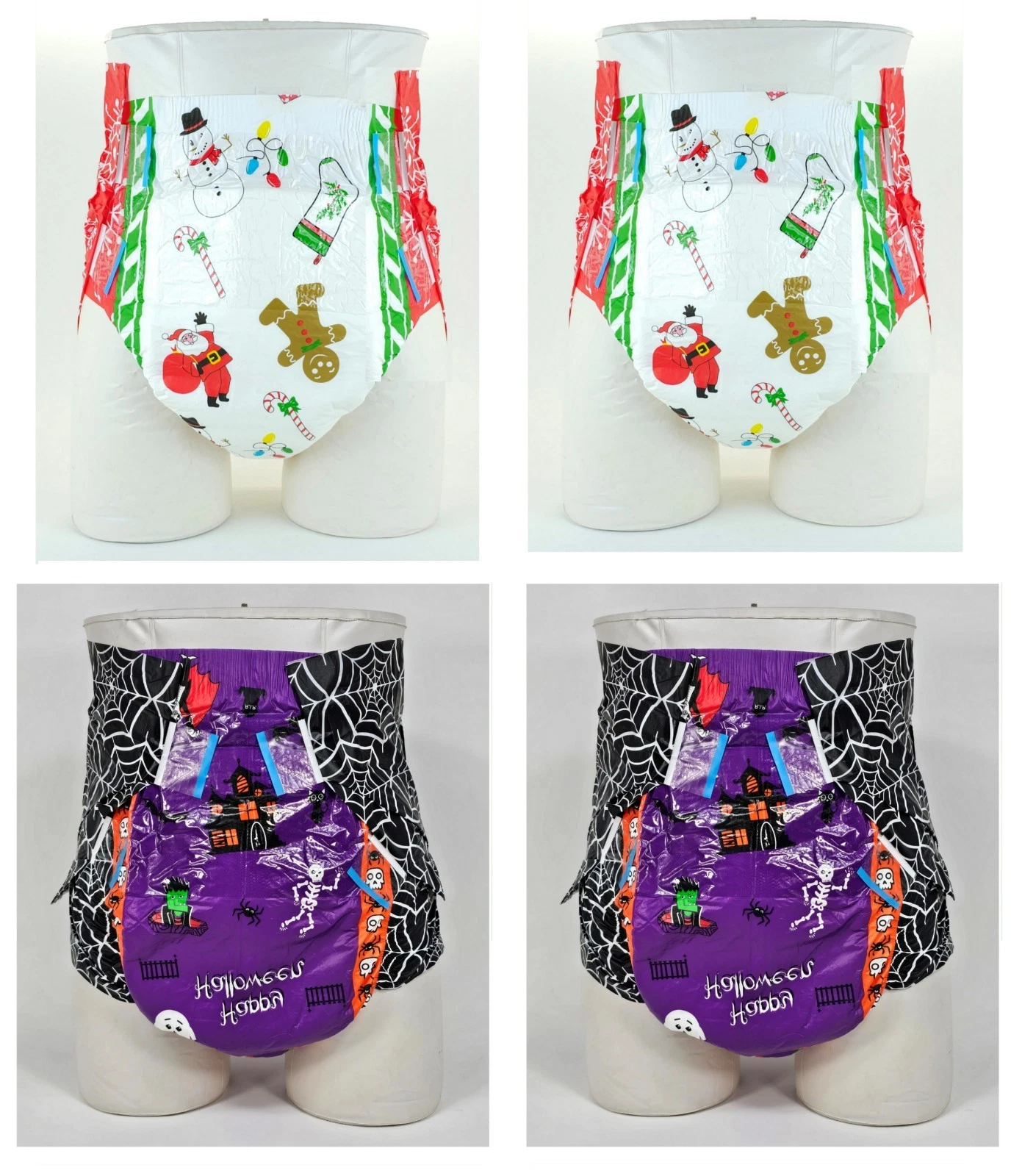 SUMMER SALE! - Christmas Halloween Diapers Large 36"-48" Mixed Case/4 Packs
Opens in a new window or