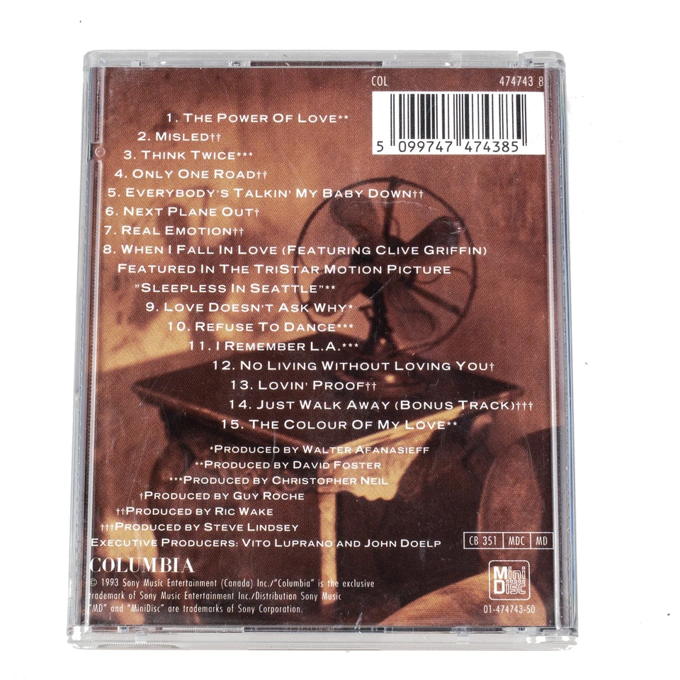 Minidisc Celine Dion | The Colour Of My Love | Pre Recorded MD Mini Disk - Bild 3 von 4