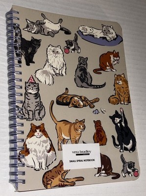 Vera Bradley Mini Notebook With Interior Pocket, A Cats Life, New With Tags