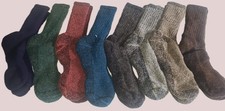 Alpaca fiber survival socks from our farm knitted in USA. hypoallergic  warm