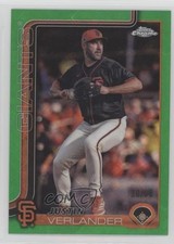 2025 Chrome Logofractor Edition Green Refractor 20/99 Justin Verlander #242 13ql