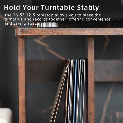 Vinyl Record Storage, Record Player Stand, Record Holder Wall Mount for 100 A... - Picture 3 of 7