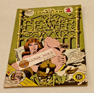 #ad ALL CANADIAN BEAVER COMIX #1 LAST GASP COMICS 1973 VG $19.50