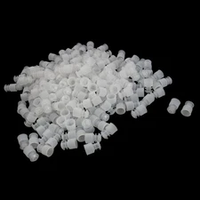100pcs Clear Plastic Flange Type Stopper for 12mm Diameter Test Tube